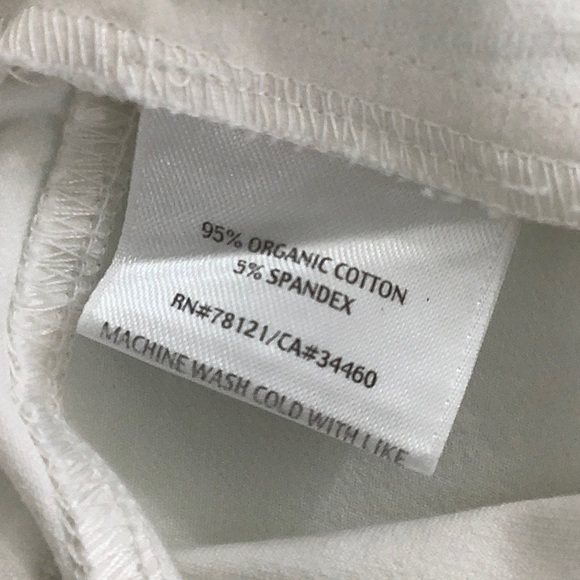 Eileen Fisher flat front Riko white high waisted pants size 8 EUC - Picture 5 of 11